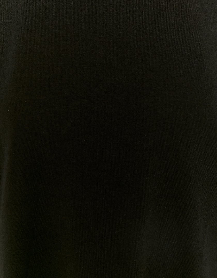 TALLY WEiJL, Schwarzes langes T-Shirt-Kleid mit Seitenschlitze for Women