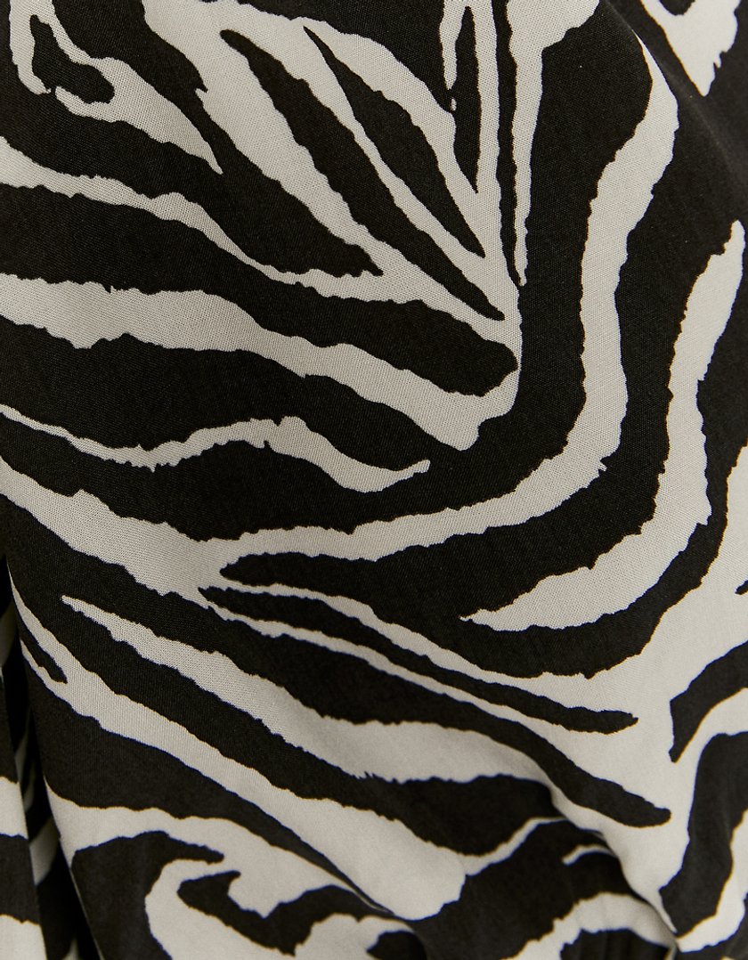 TALLY WEiJL, Langärmlige kurze Bluse mit Animal-Muster for Women