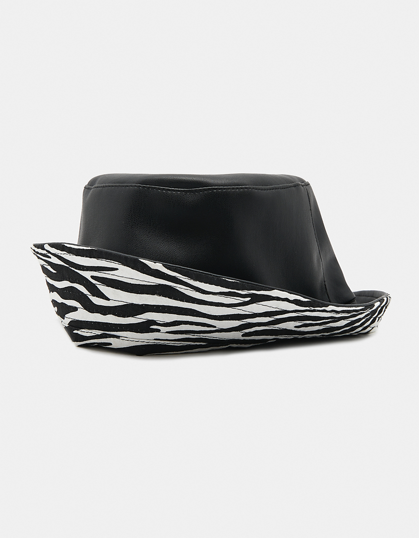 TALLY WEiJL, Czarny kapelusz z eko-skóry for Women