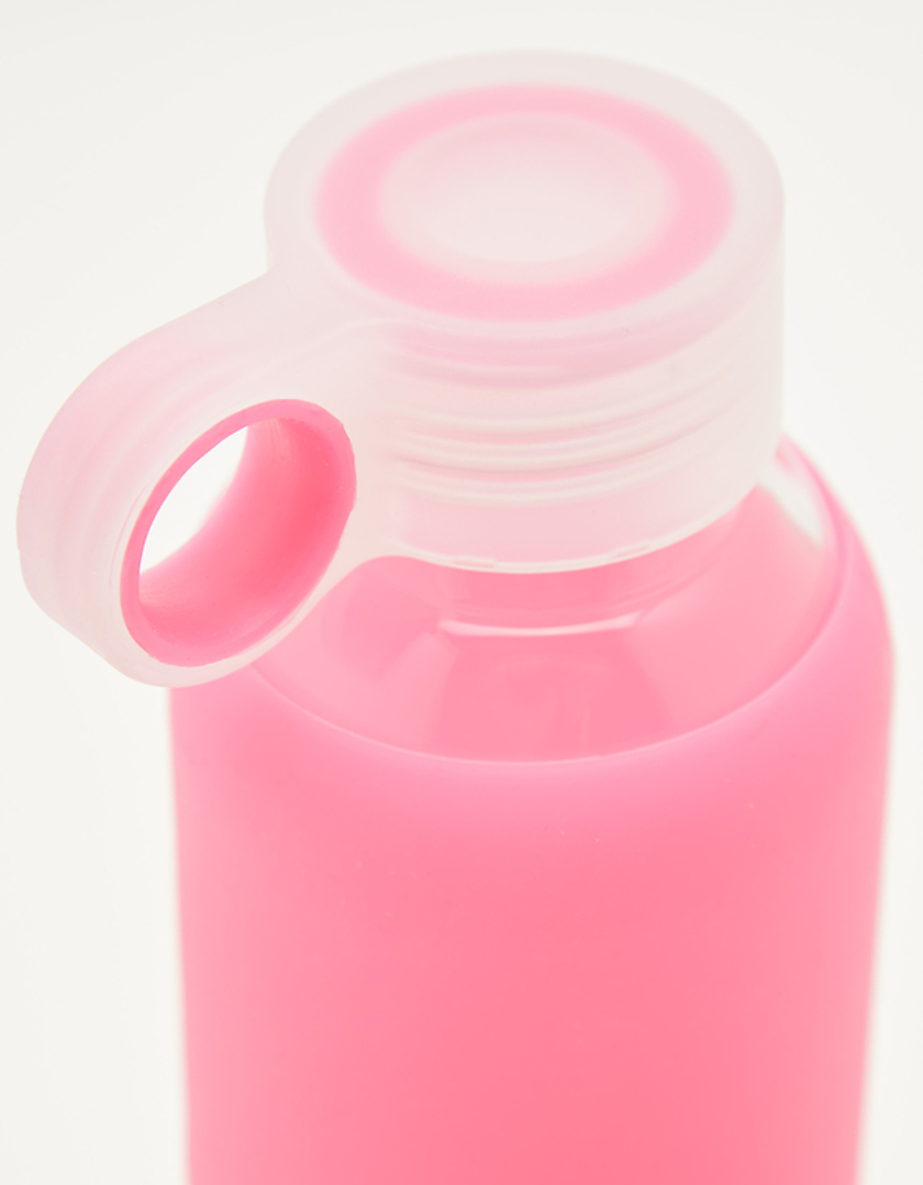 TALLY WEiJL, Różowa szklanka butelka z silikonową nakładką for Women