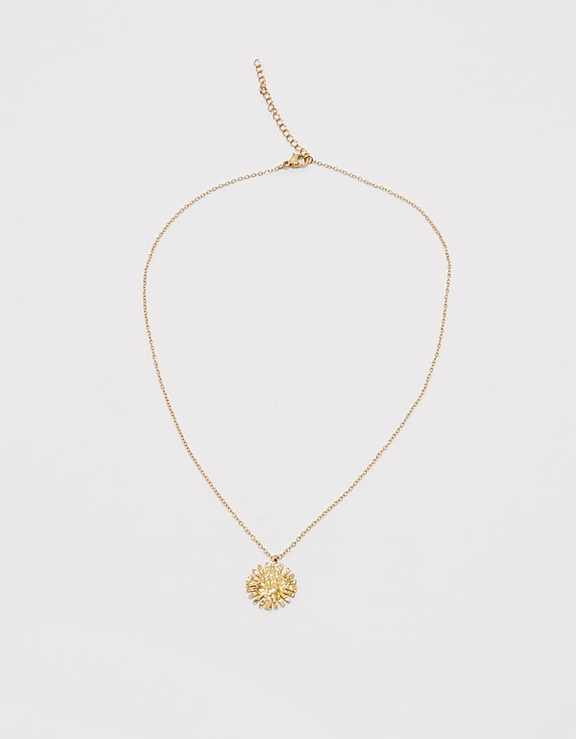 Golden Long Necklace with Stars