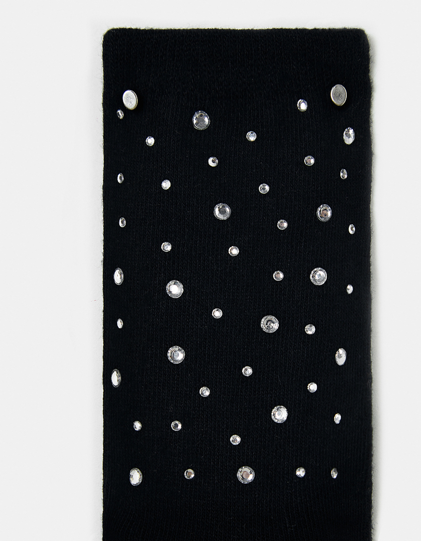 TALLY WEiJL, Chaussettes Noires avec Perles for Women