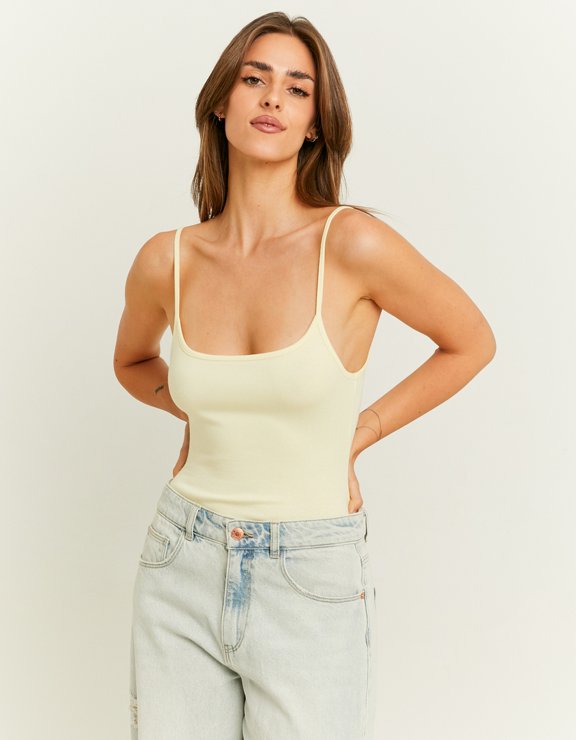 Yellow Basic Bodysuit