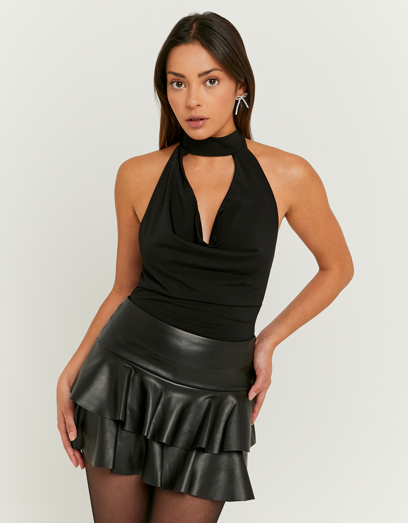 Black Halter Bodysuits