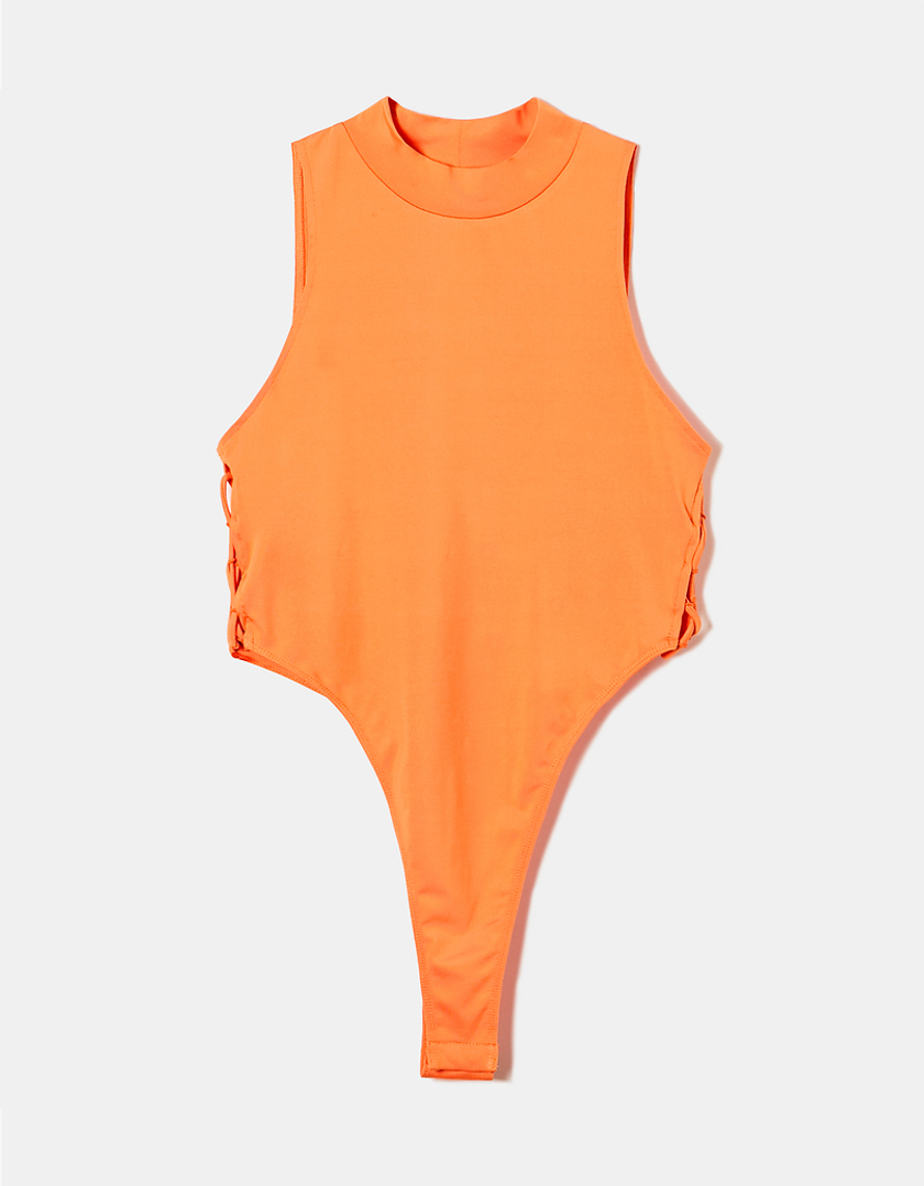 TALLY WEiJL, Halter Bodysuit With Lateral Cut Out for Women