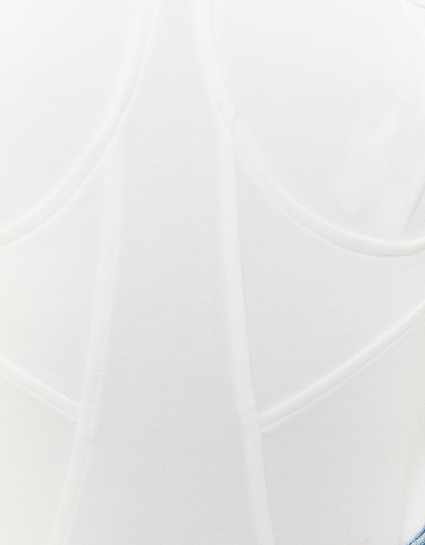TALLY WEiJL, White Corset Bodysuit for Women