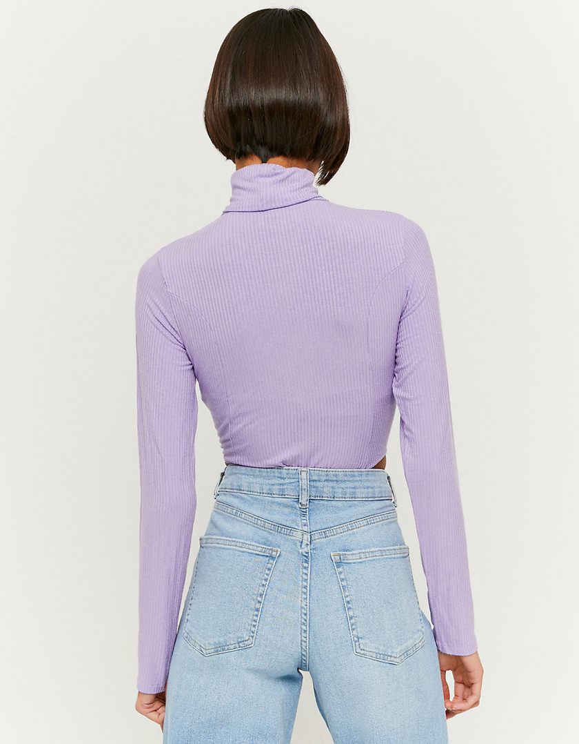TALLY WEiJL, Purple Long Sleeves Bodysuit for Women