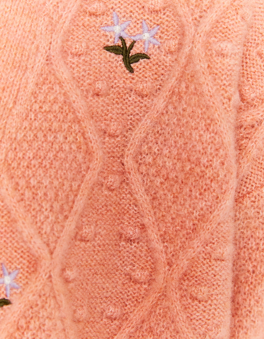 TALLY WEiJL, Pink Embroidered Cardigan for Women