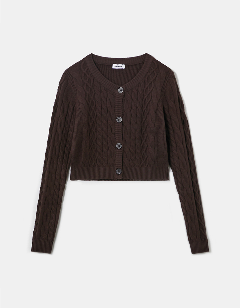 TALLY WEiJL, Buttoned Cable knit Cardigan for Women