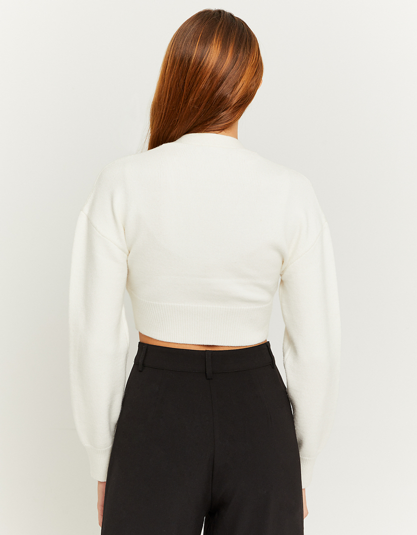 TALLY WEiJL, White Cropped Cardigan for Women