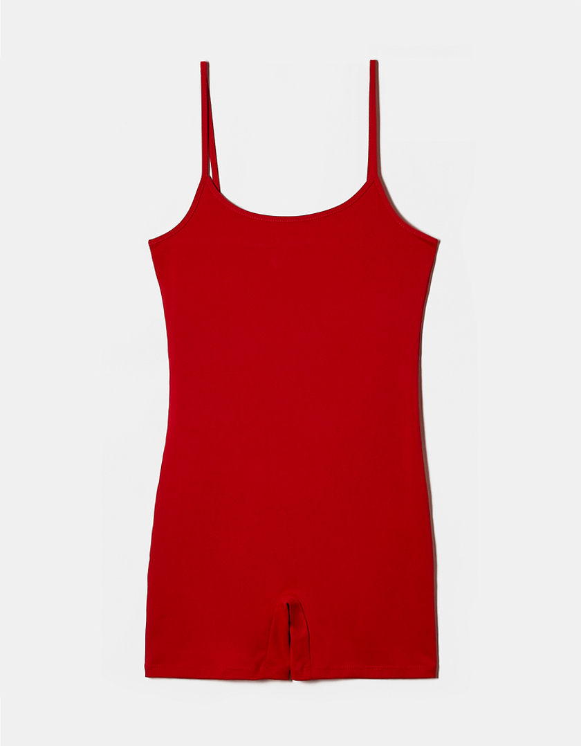 TALLY WEiJL, Red Basic Mini Jumpsuit for Women