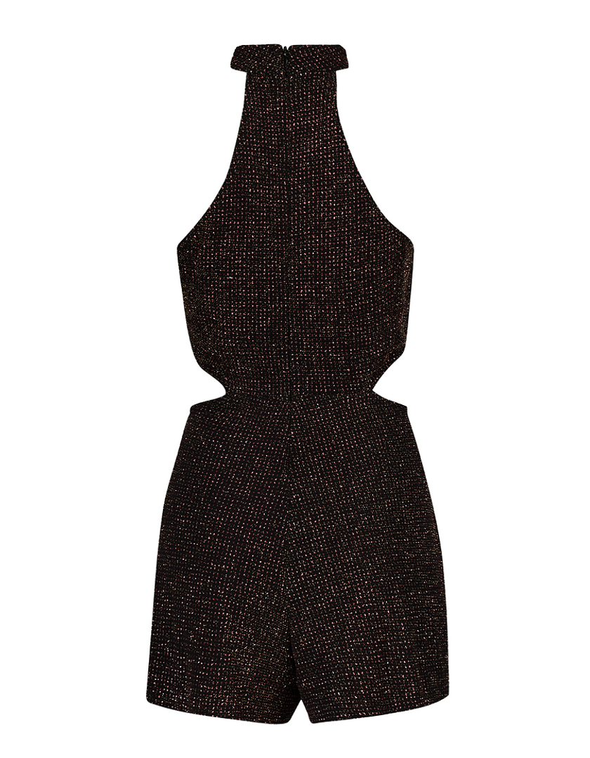 TALLY WEiJL, Black Sleeveless Mini Playsuit for Women
