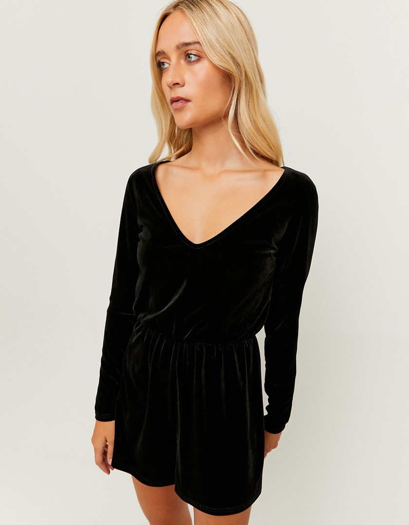 TALLY WEiJL, Black Long Sleeves Playsuit for Women