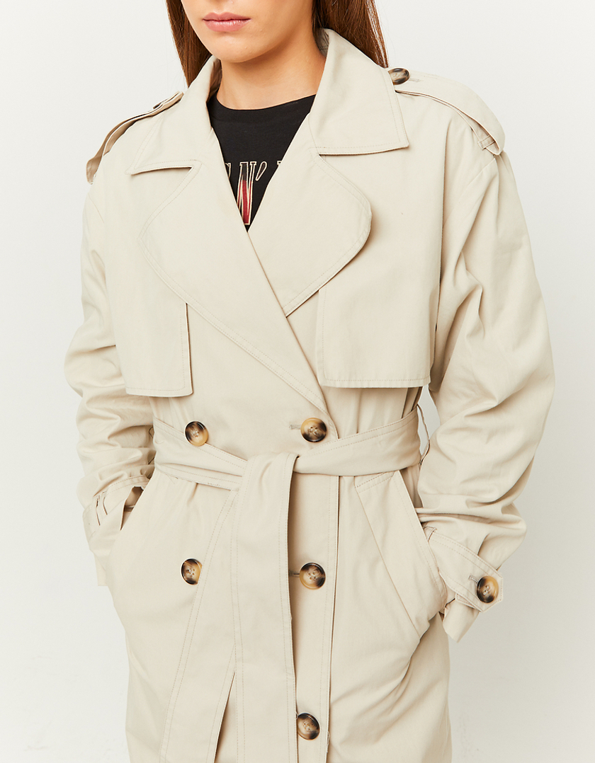 Langer Trenchcoat in Beige | TALLY WEiJL Deutschland