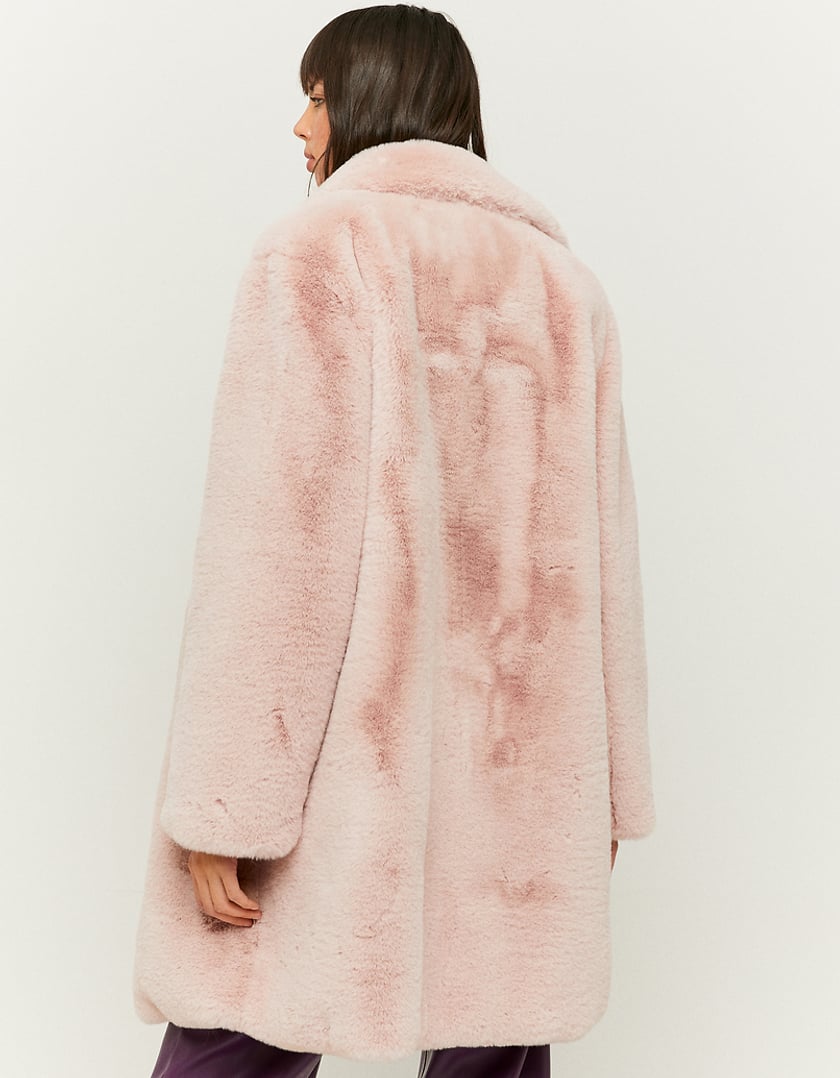 TALLY WEiJL, Pink Faux Fur Coat for Women