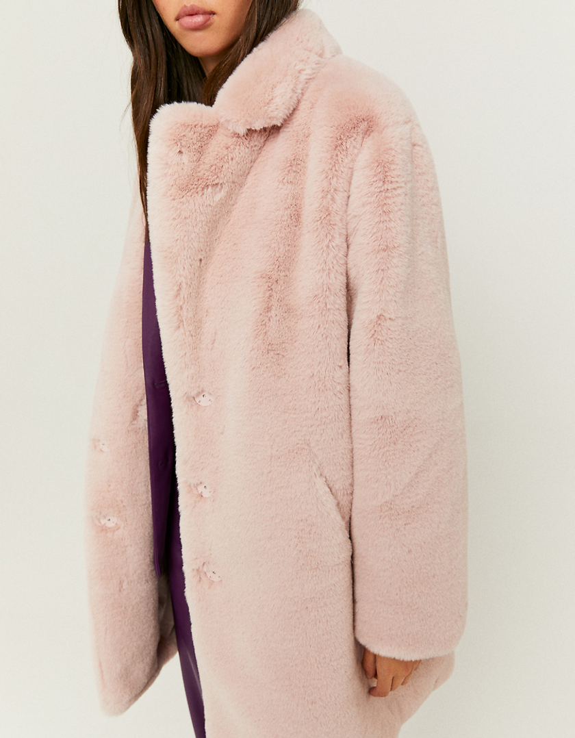 TALLY WEiJL, Pinker Mantel aus Kunstfell for Women