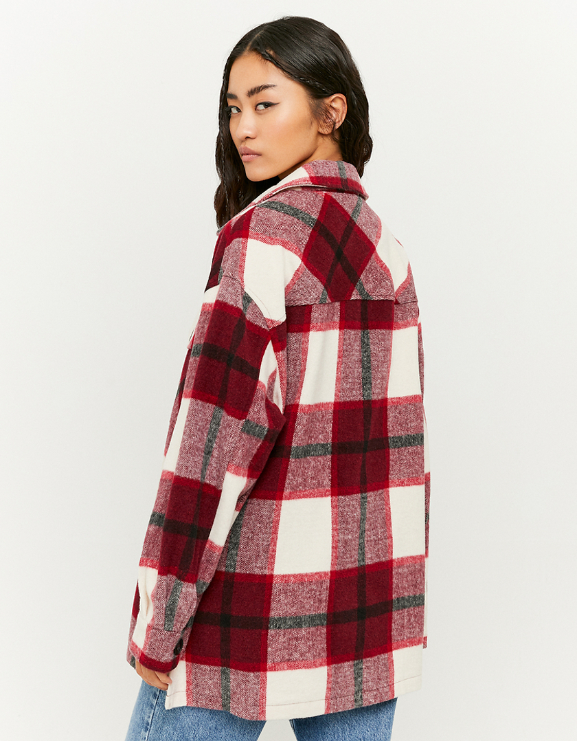 TALLY WEiJL, Red Check Shacket for Women