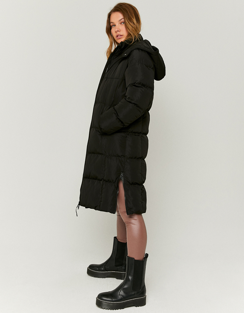 TALLY WEiJL, Black Long Puffer Coat for Women