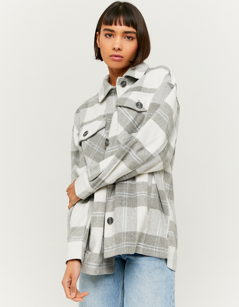 TALLY WEiJL, Long Checked Shacket for Women