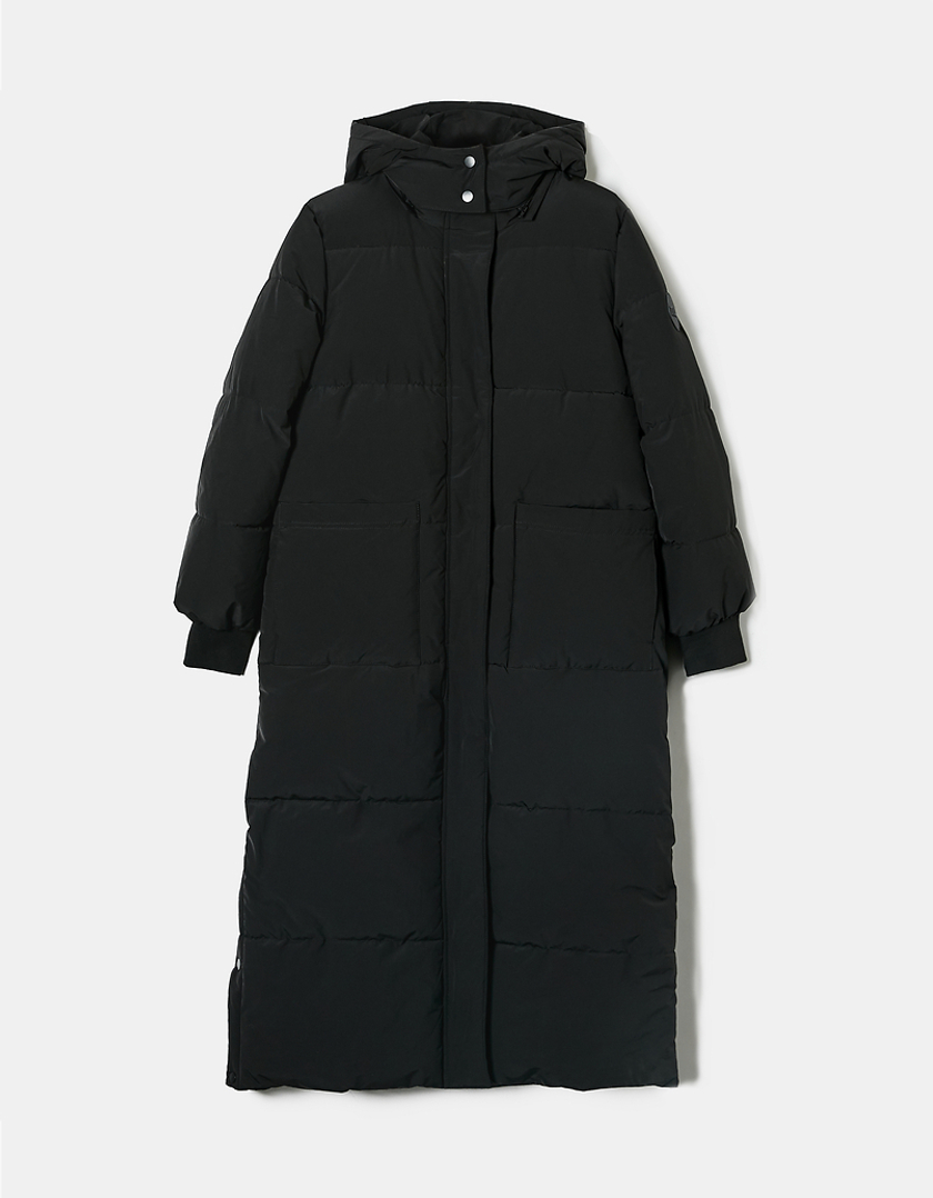 TALLY WEiJL, Black Long Heavy Padded Winter Jacket for Women
