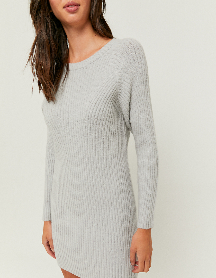 TALLY WEiJL, Robe Pull Courte Grise for Women