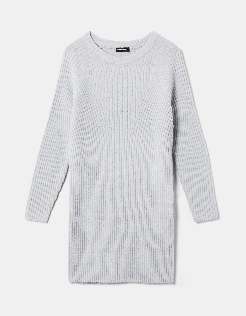 TALLY WEiJL, Robe Pull Courte Grise for Women