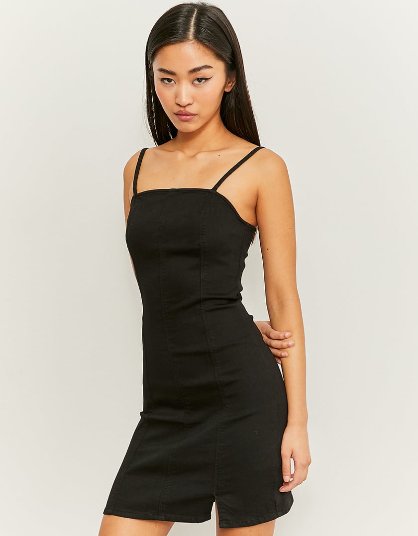 TALLY WEiJL, Czarna dopasowana sukienka Mini for Women