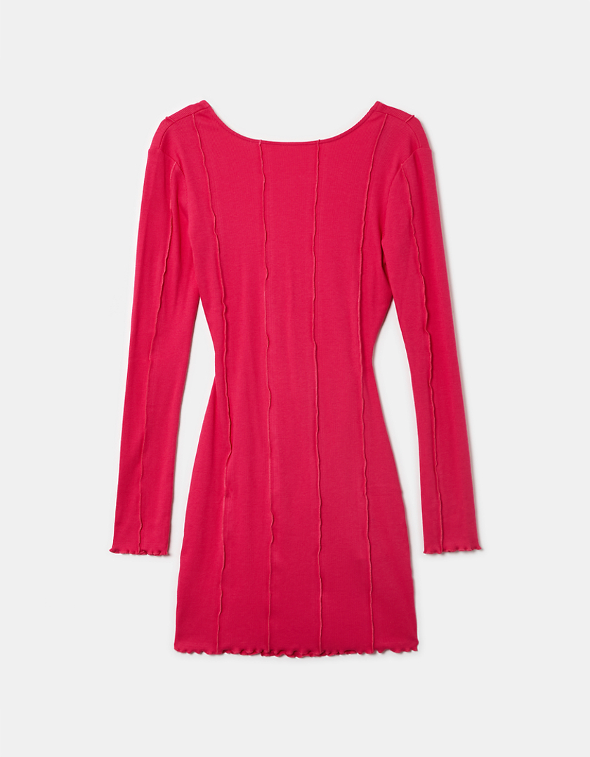 TALLY WEiJL, Robe Rose Courte Manches Longues for Women