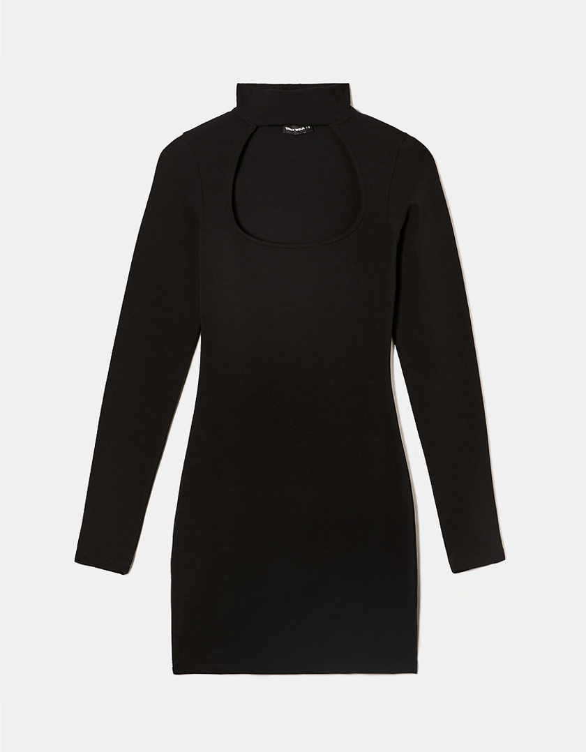 TALLY WEiJL, Czarna sukienka mini z wycięciem for Women