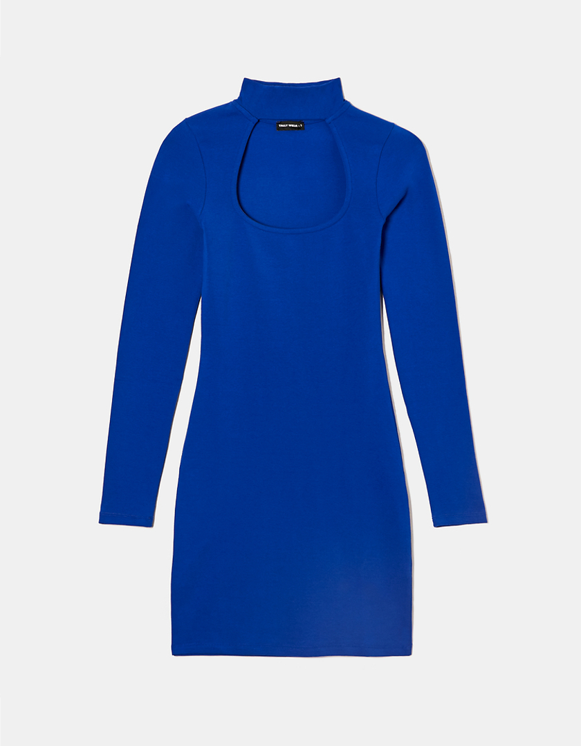 TALLY WEiJL, Blue Cut Out Mini Dress for Women