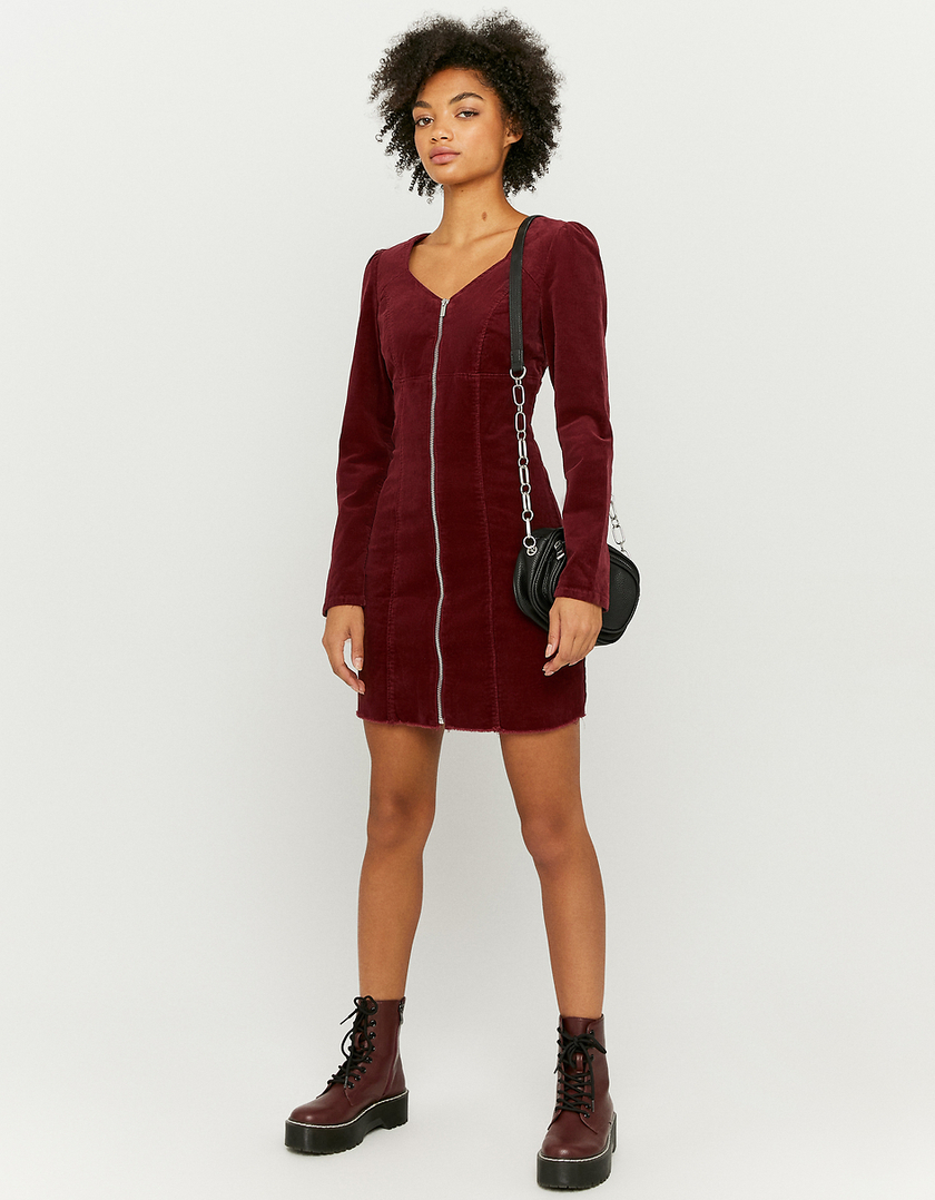 TALLY WEiJL, Robe Courte Manches Longues Rouge for Women