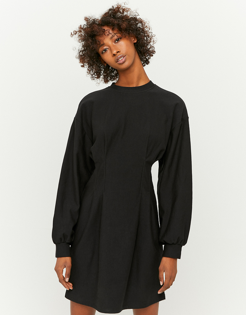 TALLY WEiJL, Czarna sukienka Mini z długim rękawem for Women