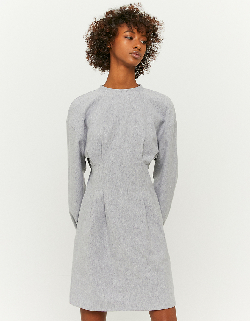 TALLY WEiJL, Robe Grise Courte Manches Longues for Women