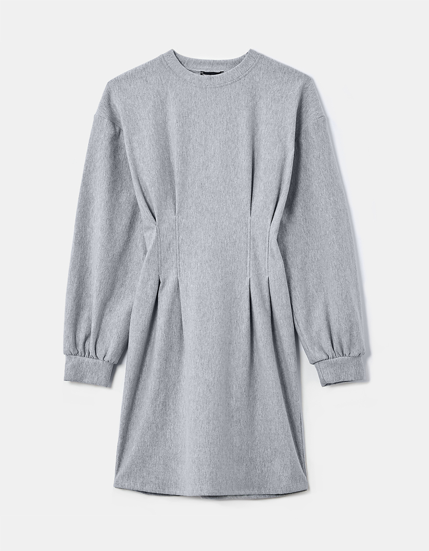 TALLY WEiJL, Grey Long Sleeves Mini Dress for Women
