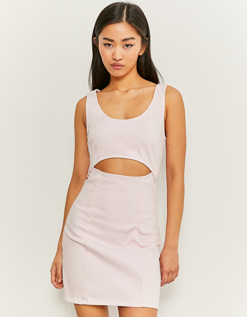 TALLY WEiJL, Pink Mini Fitted Cut out Dress for Women