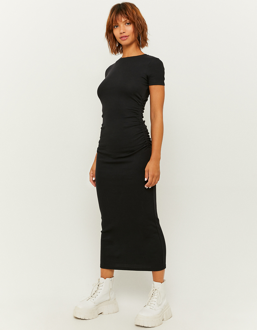 TALLY WEiJL, Μαύρο Maxi Φόρεμα λαιμόκοψη for Women