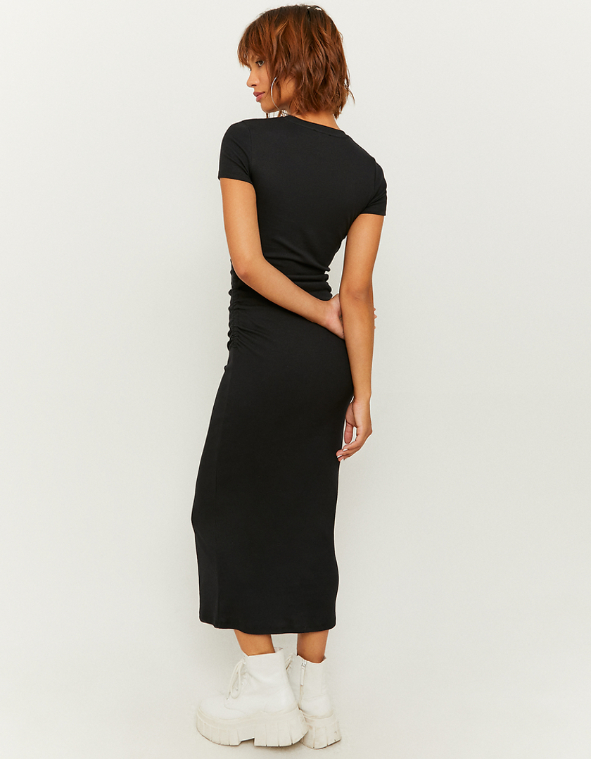 TALLY WEiJL, Μαύρο Maxi Φόρεμα λαιμόκοψη for Women