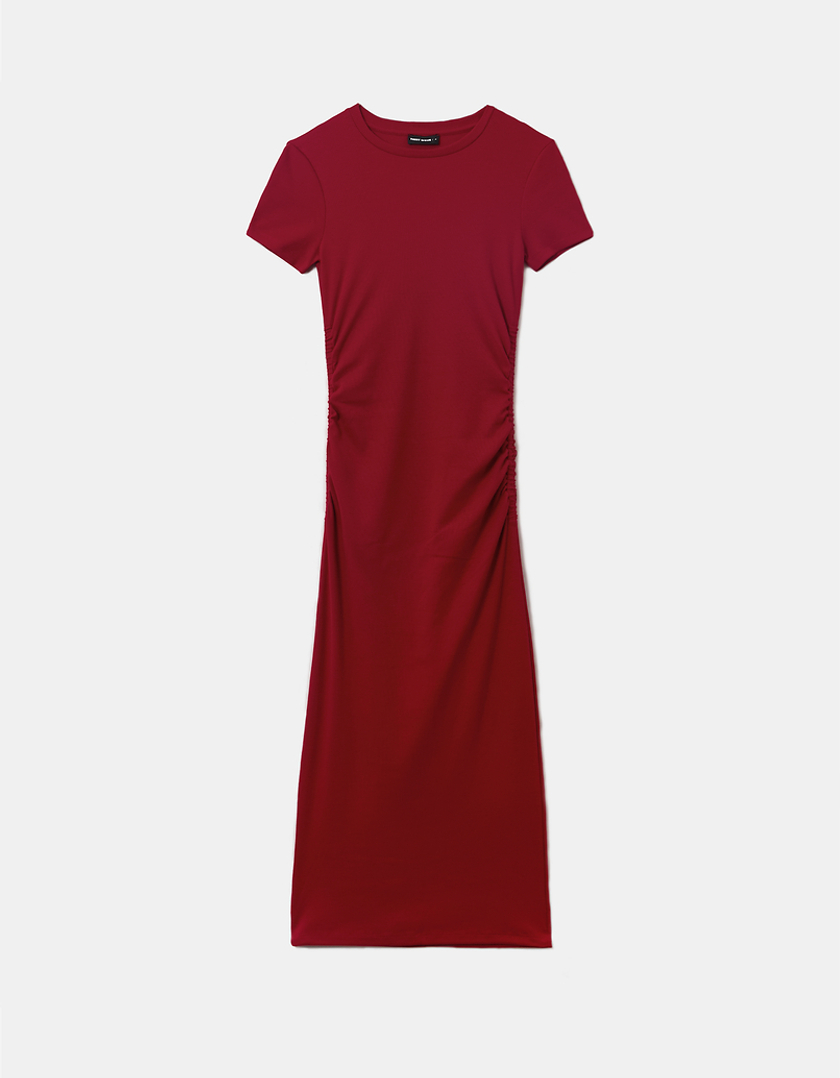 TALLY WEiJL, Κόκκινο Maxi Φόρεμα λαιμόκοψη for Women