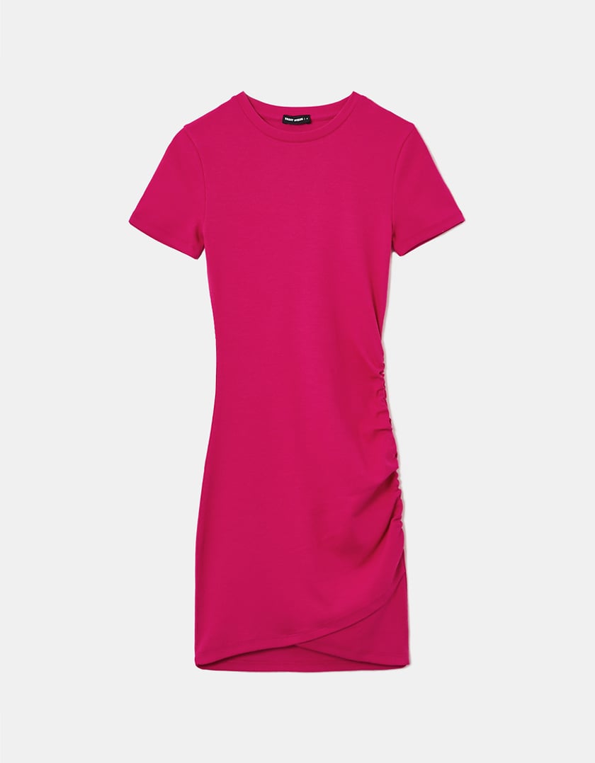 TALLY WEiJL, Różowa prążkowana sukienka mini for Women