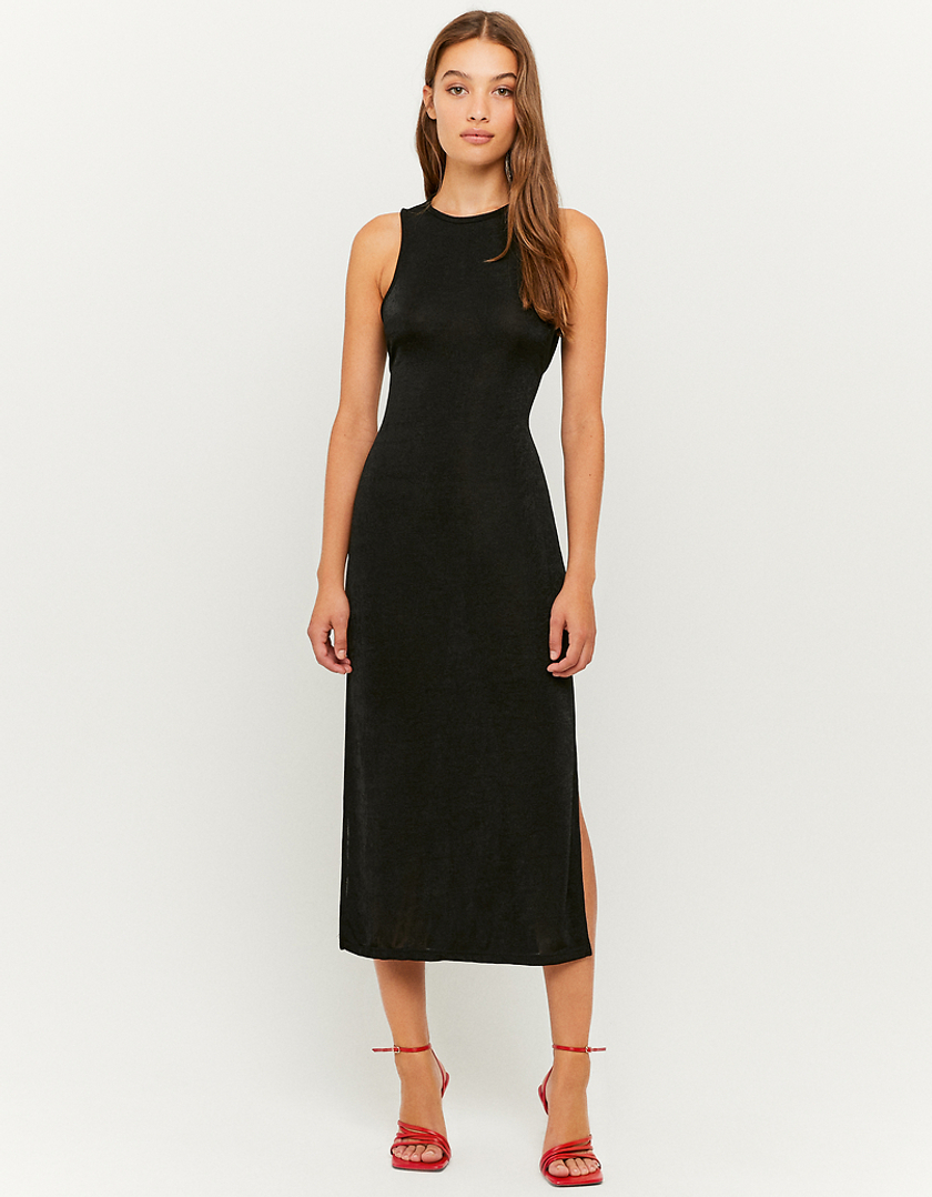 TALLY WEiJL, Robe Mi-Longue Manches Longues Noire for Women