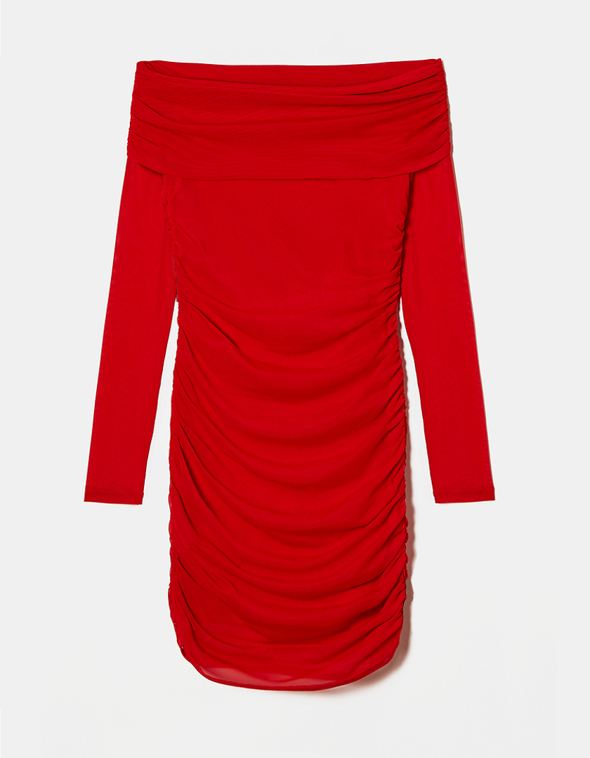 TALLY WEiJL, Rotes Mesh Kleid for Women