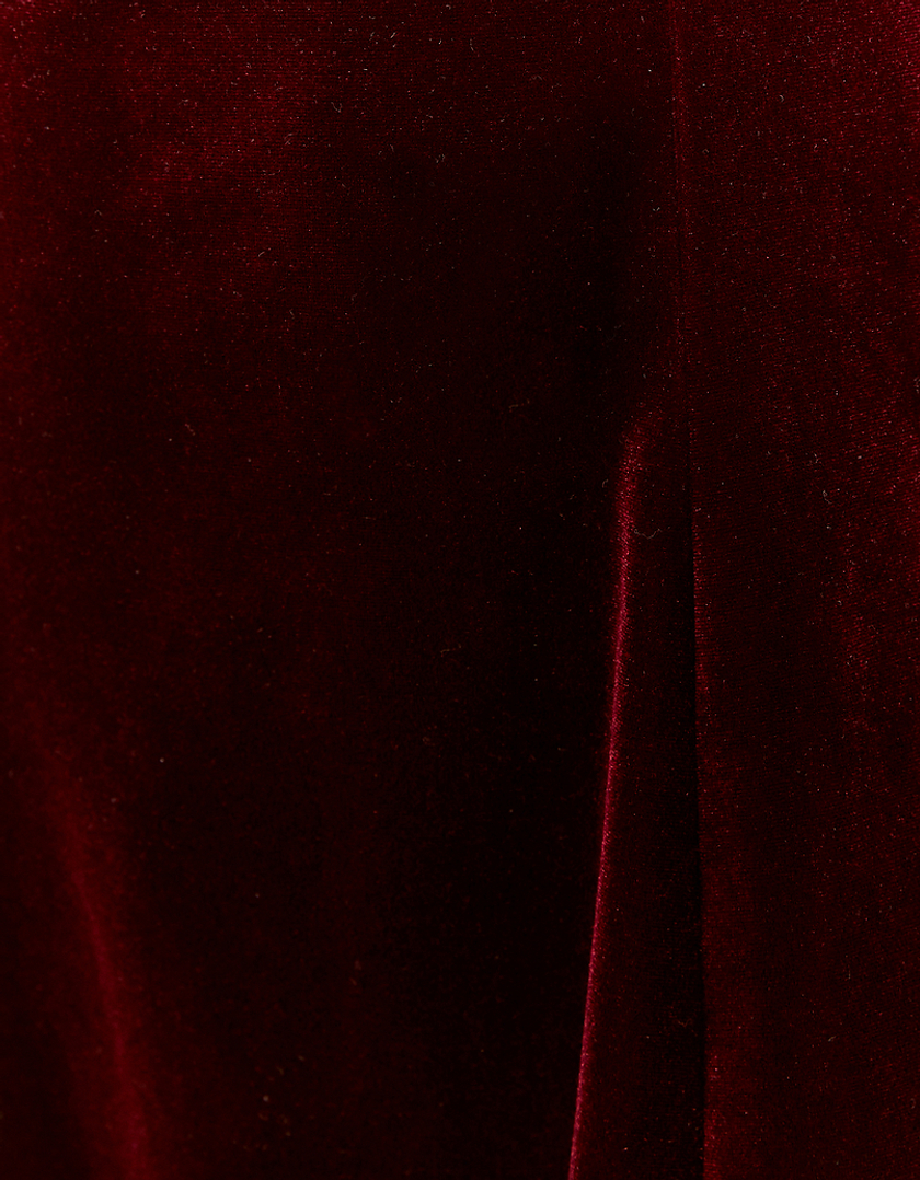 TALLY WEiJL, Czerwona wieczorowa sukienka Mini z aksamitu for Women