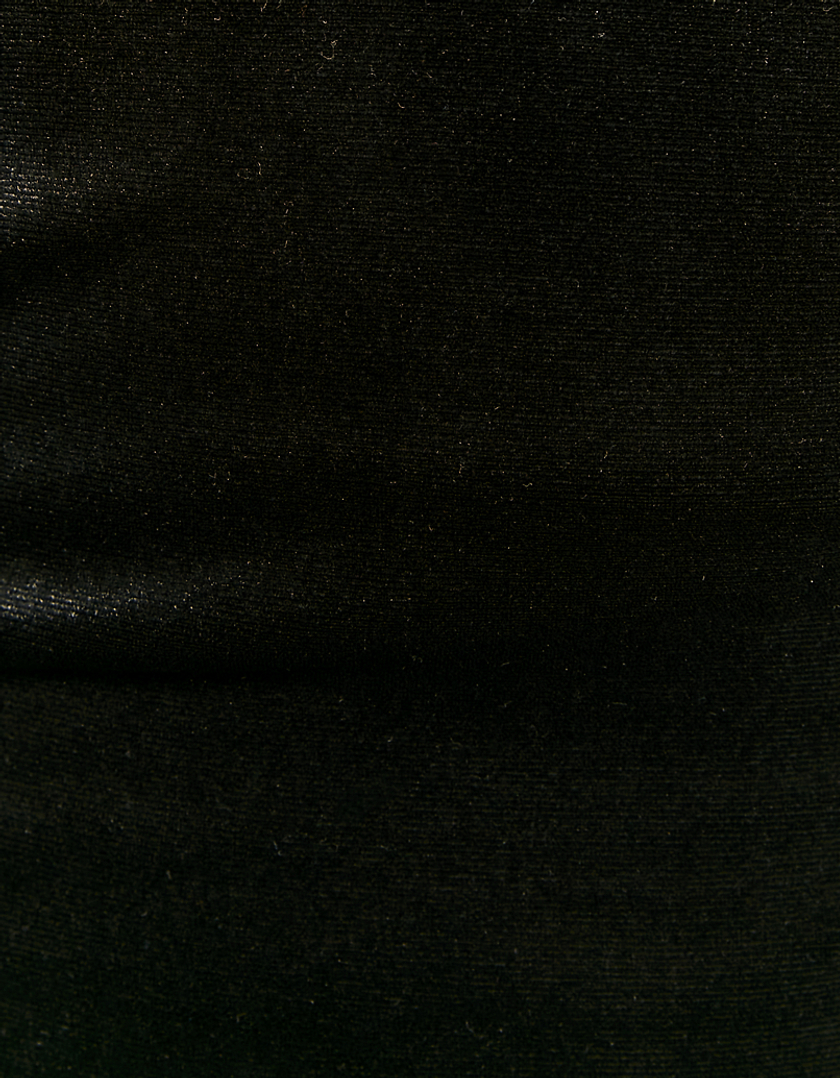 TALLY WEiJL, Μαύρο βελούδινο εξώπλατο φόρεμα Maxi for Women
