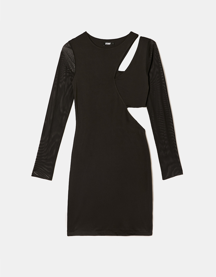 TALLY WEiJL, Black Cut Out Mini Dress for Women