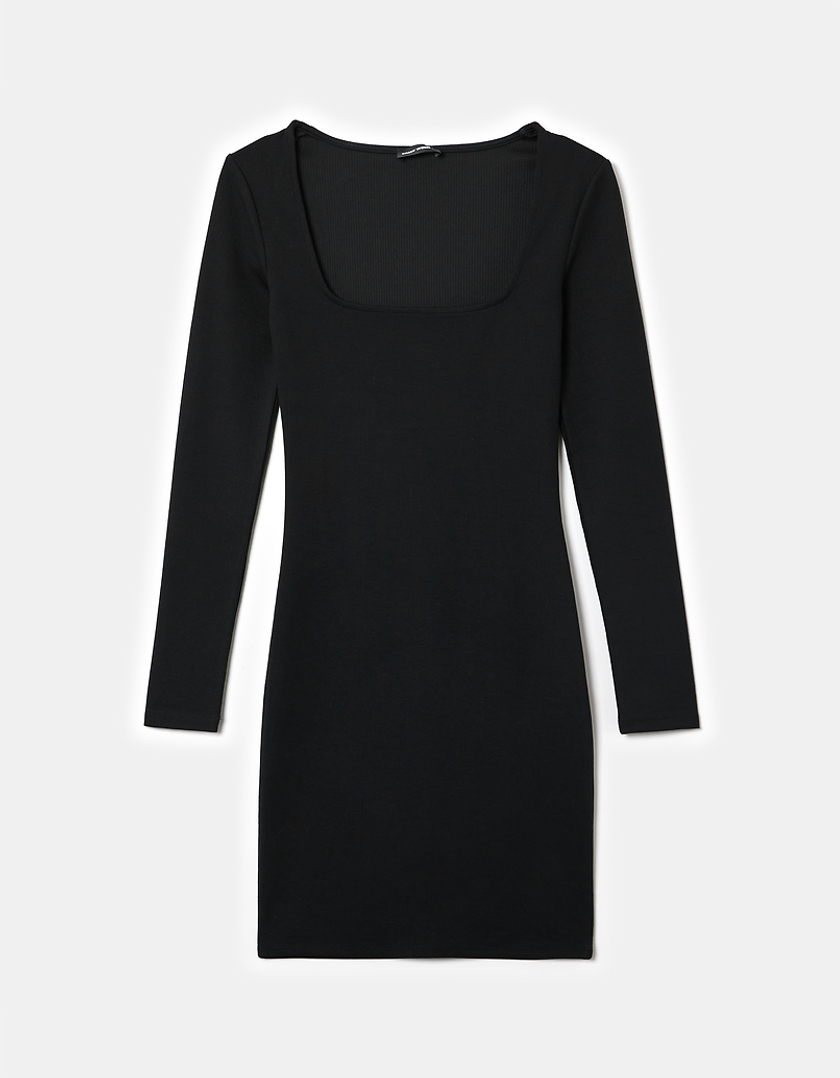 TALLY WEiJL, Czarna dopasowana sukienka Mini  for Women