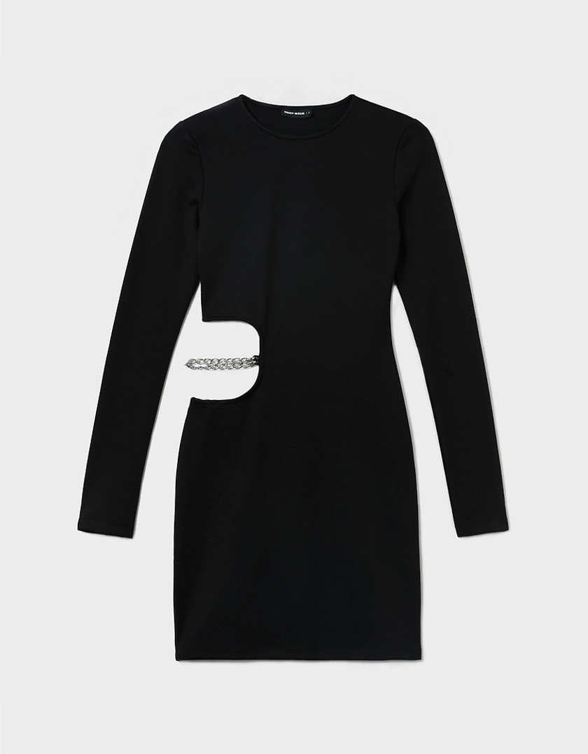 TALLY WEiJL, Black Cut Out Mini Dress for Women