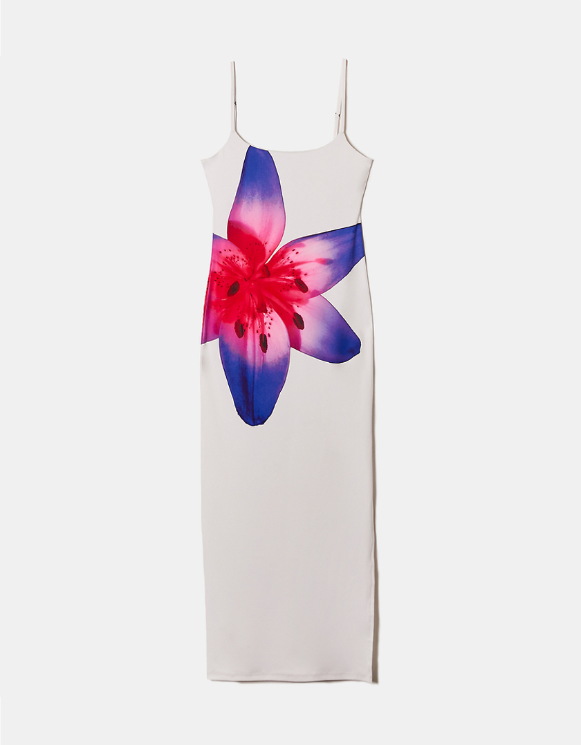 TALLY WEiJL, White Floral Maxi Dress for Women