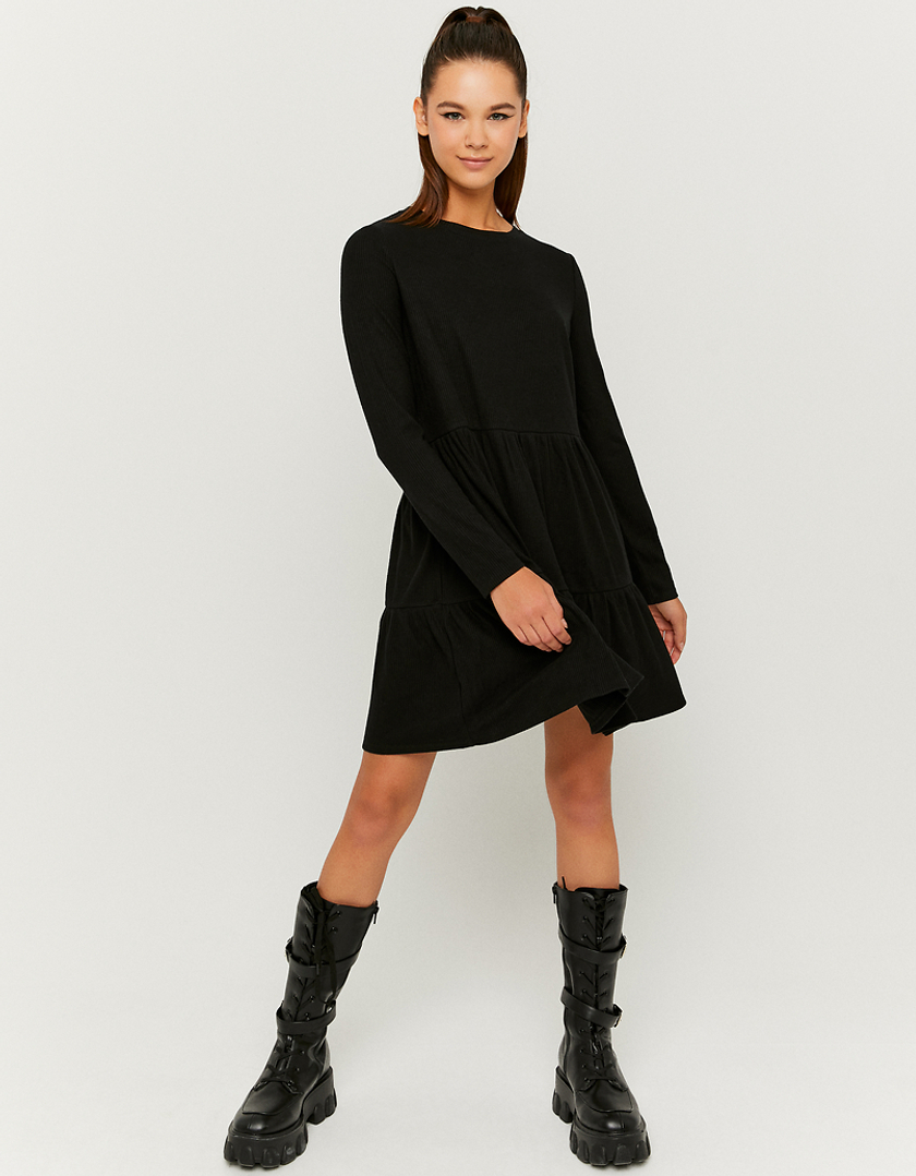 TALLY WEiJL, Robe Courte Manches Longues Noire for Women