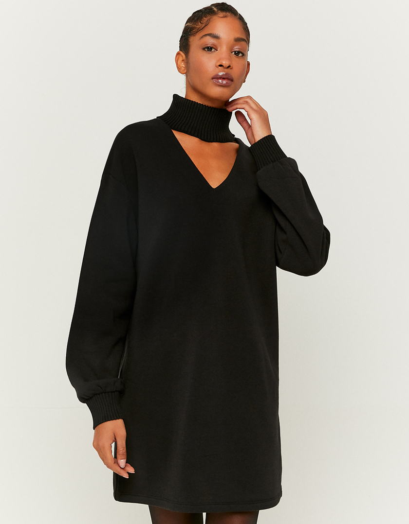 TALLY WEiJL, Black Casual Long Sleeves Mini Dress for Women