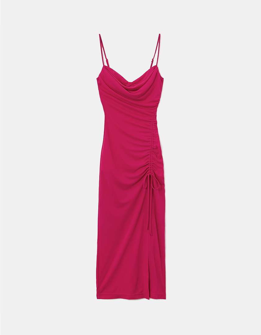 TALLY WEiJL, Pink Side Slit Long Dress for Women